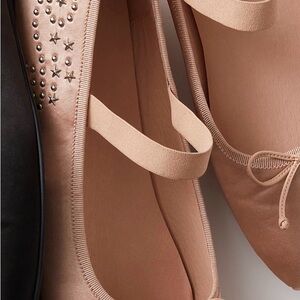 Jeffrey Campbell Nude Flats with Star Studs